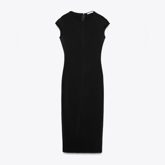 fitted crepe dress zara @ZARA fitted crepe dress - olive green | size: small